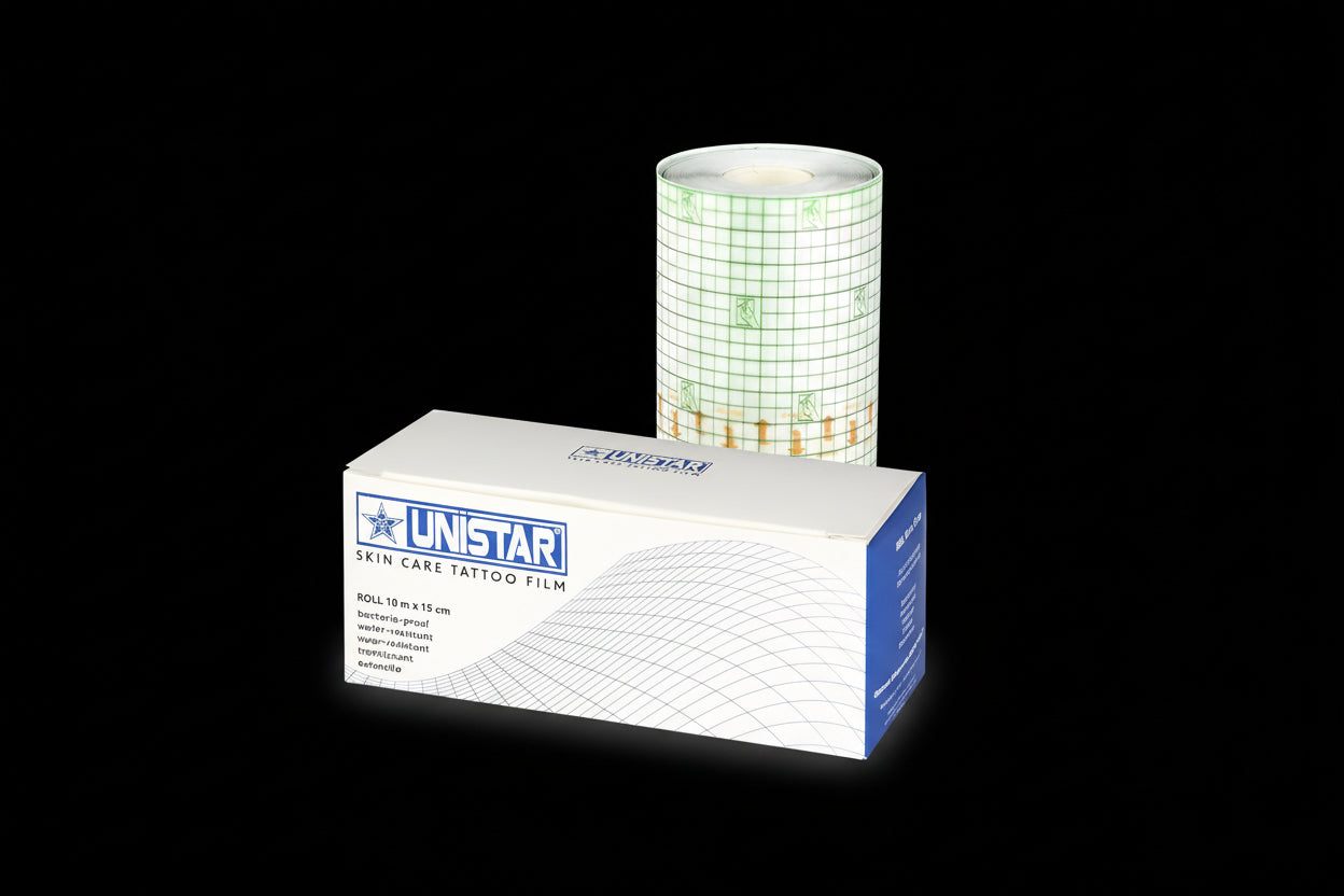 Unistar Skin Care tattoo film dressing on a roll - 10 m x 15 cm